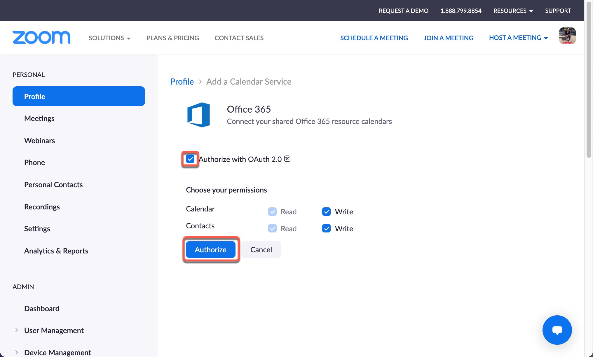 Syncing your Outlook Calendar with Zoom - Service Portal