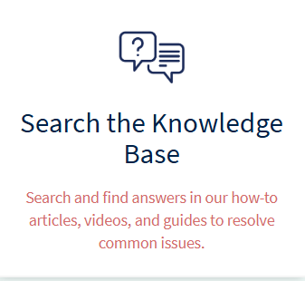 Search the Knowledge Base